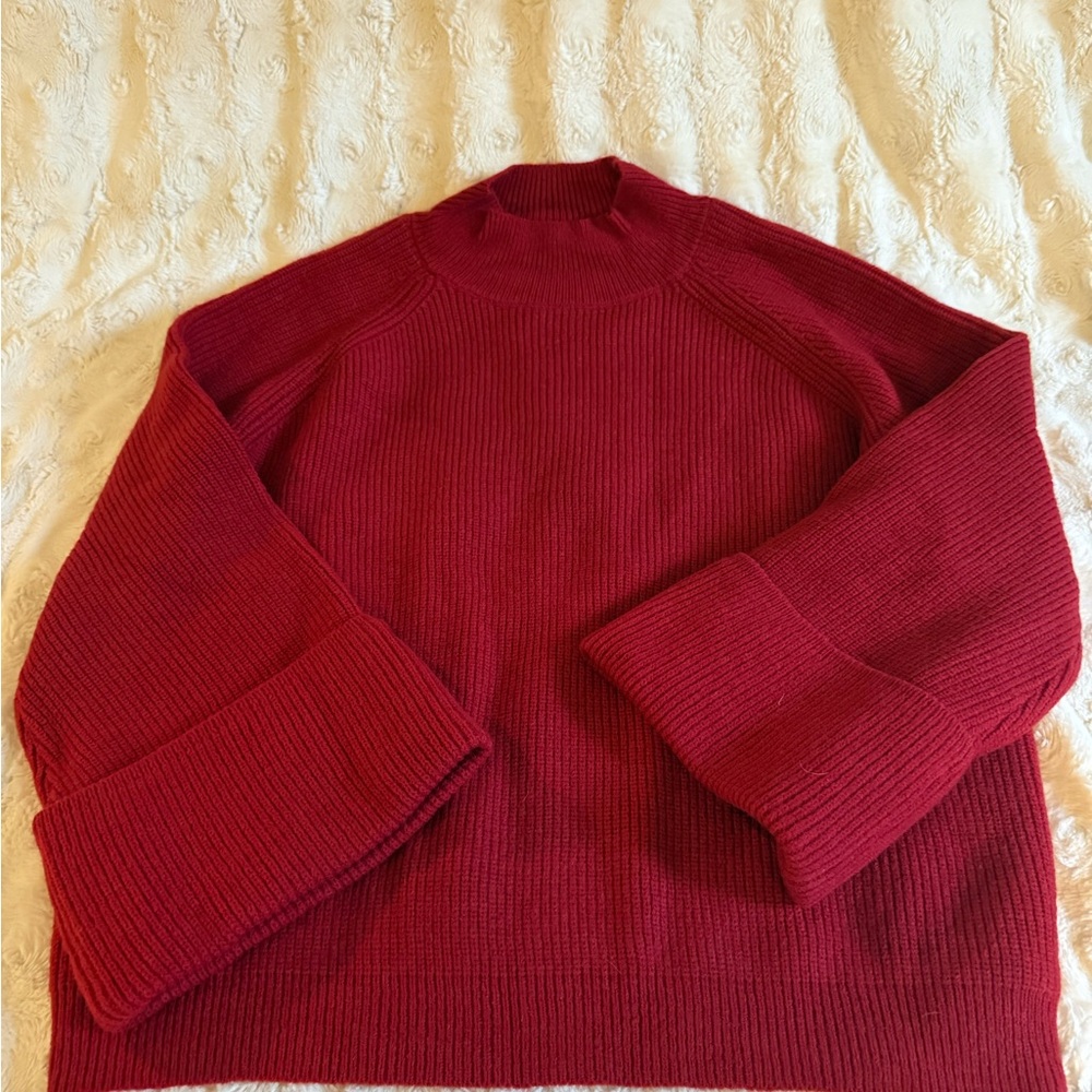 Cider Red Turtleneck Sweater